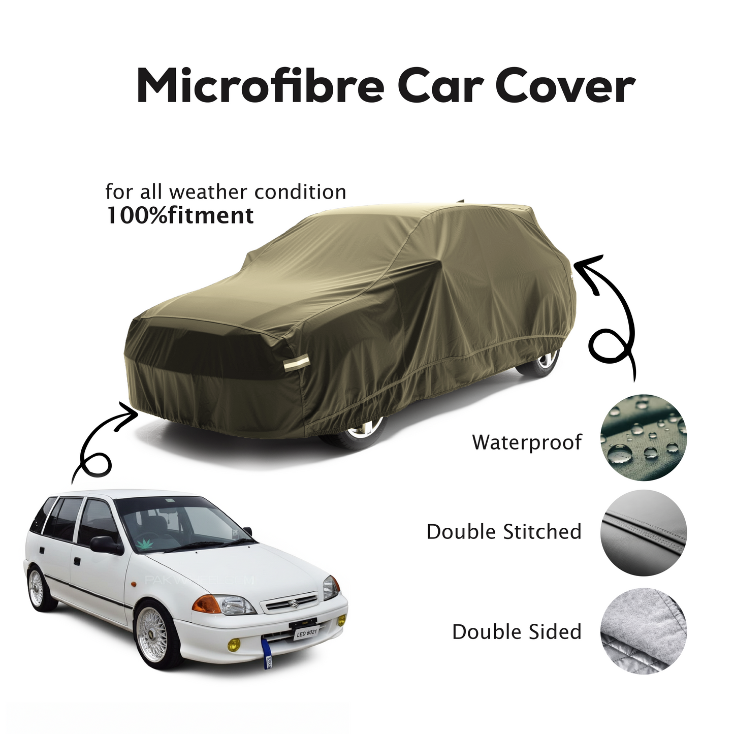 Suzuki Cultus Microfibre Top Car Cover - 2017 - 2026