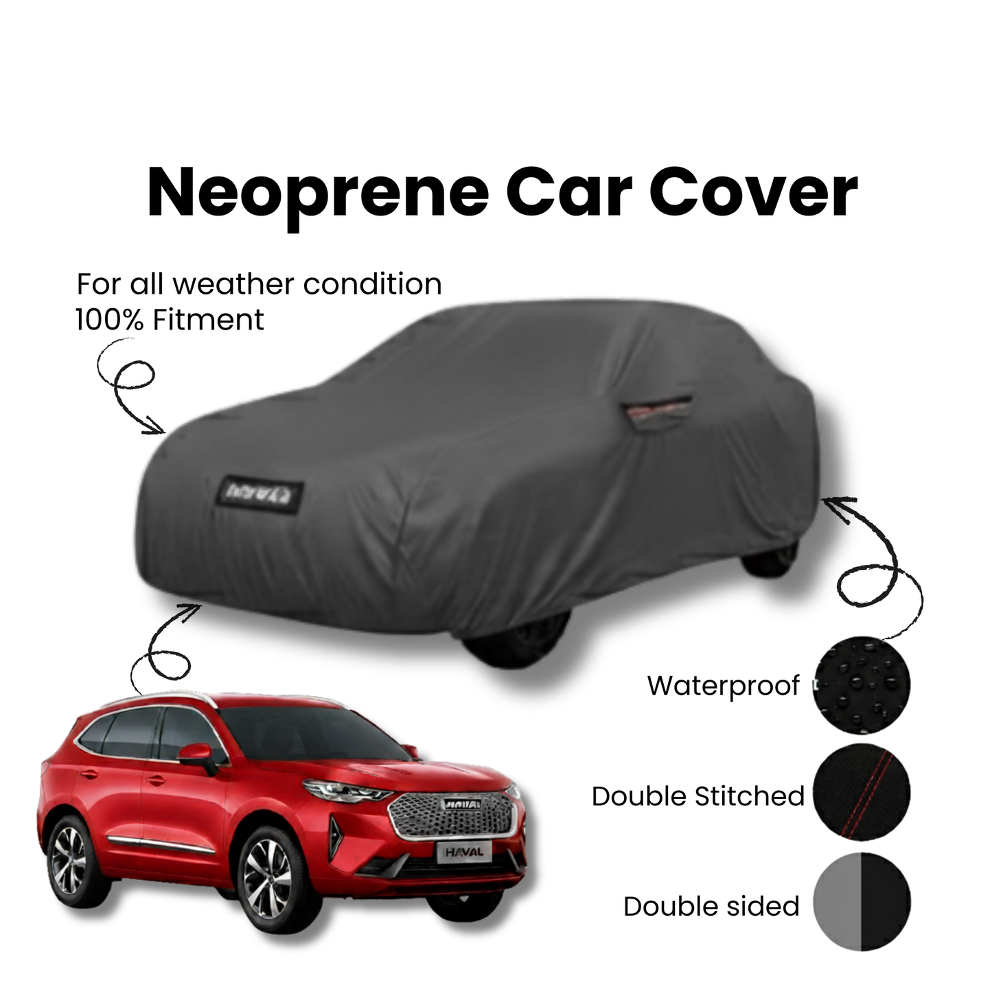 Haval H6 Microfiber Car Top Cover - Model 2021-2025