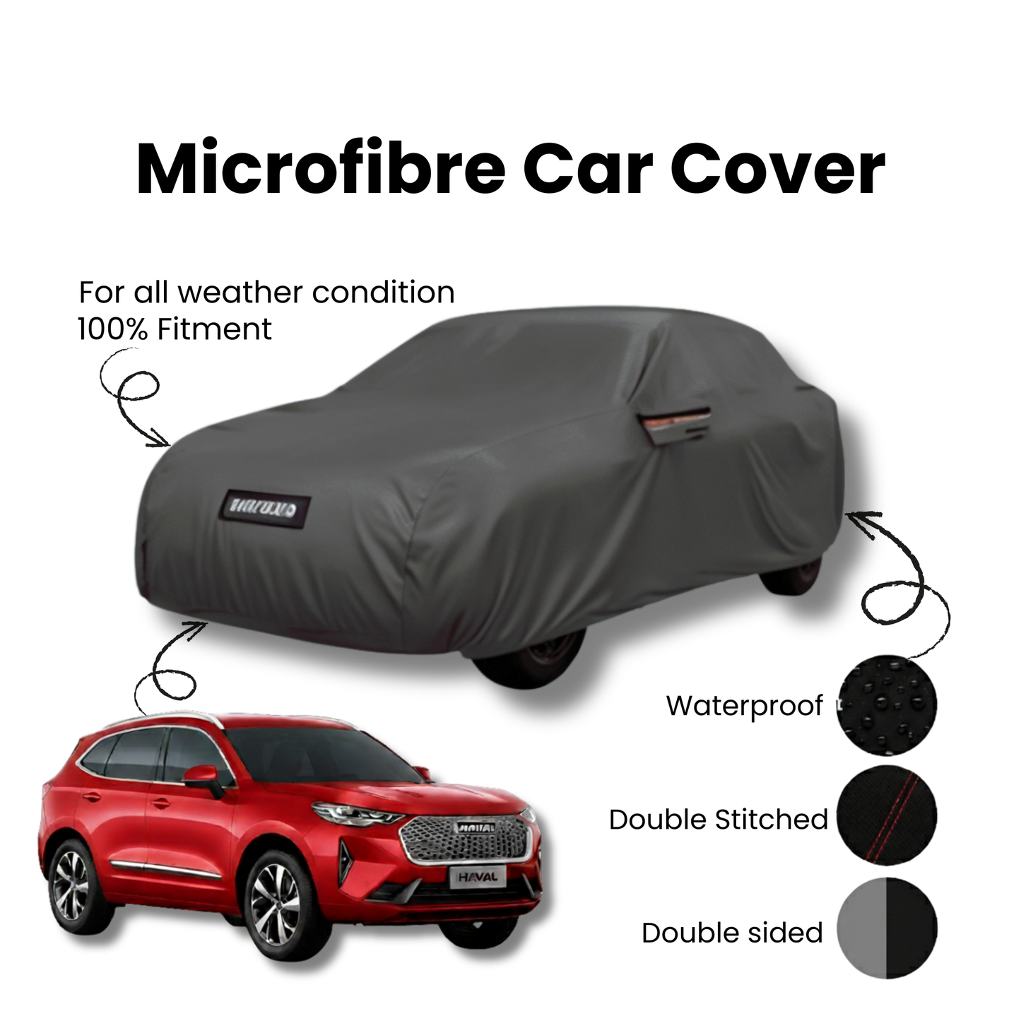 Haval H6 Microfiber Car Top Cover - Model 2021-2025