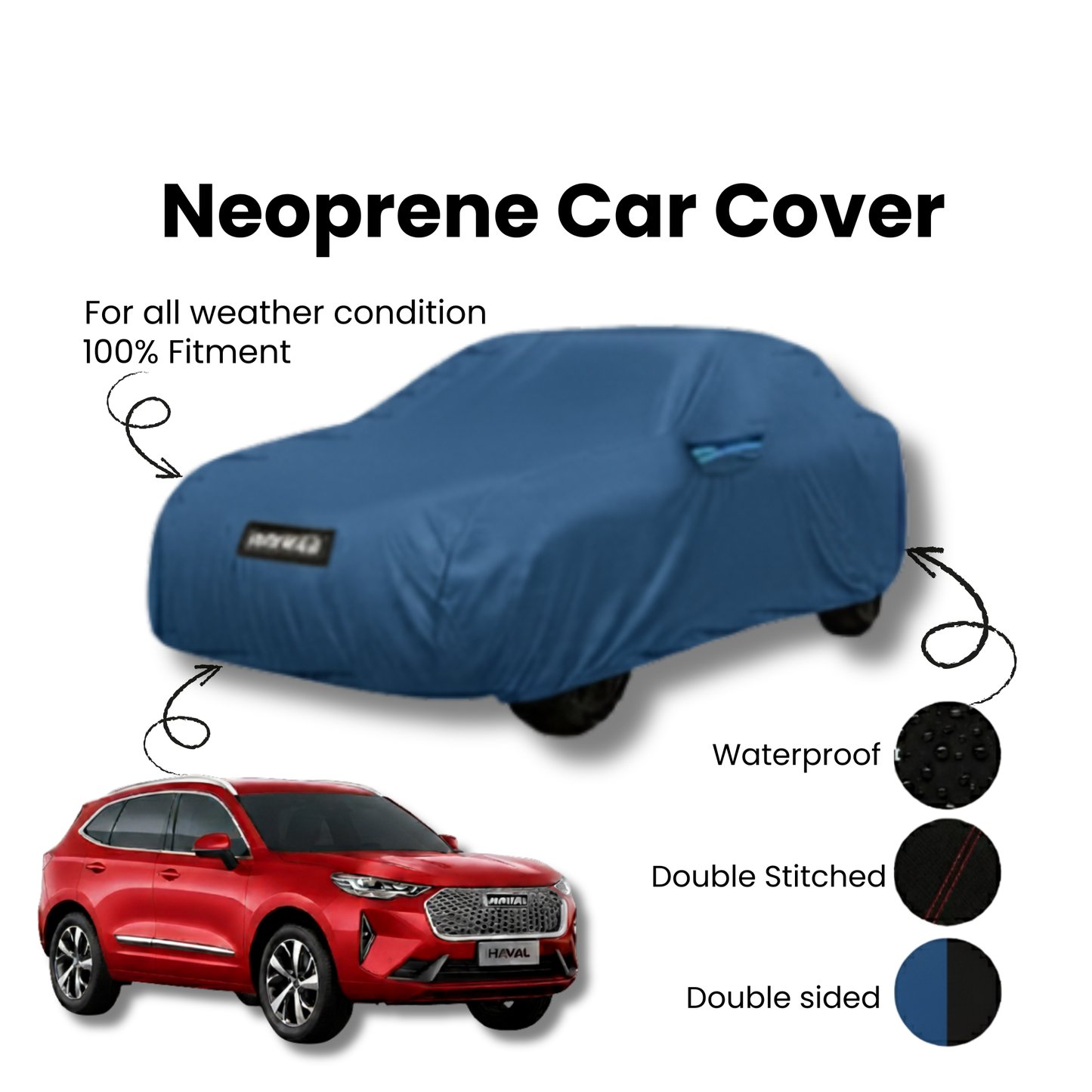 Haval H6 Microfiber Car Top Cover - Model 2021-2025