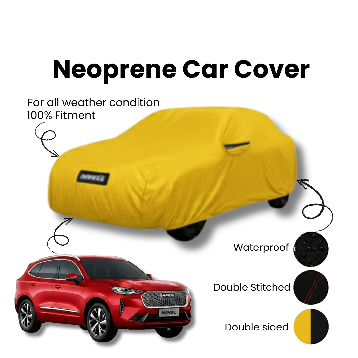 Haval H6 Microfiber Car Top Cover - Model 2021-2025