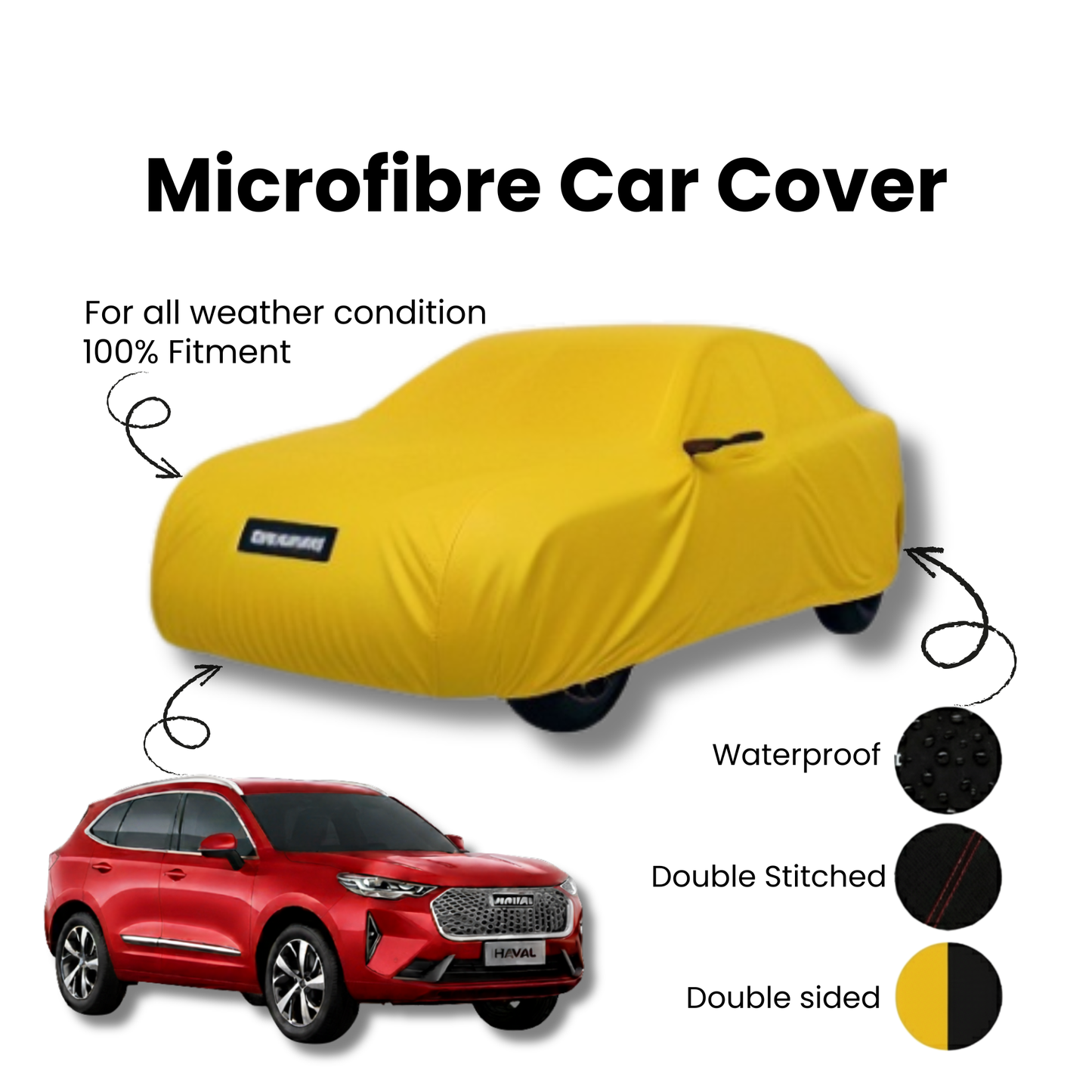Haval H6 Microfiber Car Top Cover - Model 2021-2025