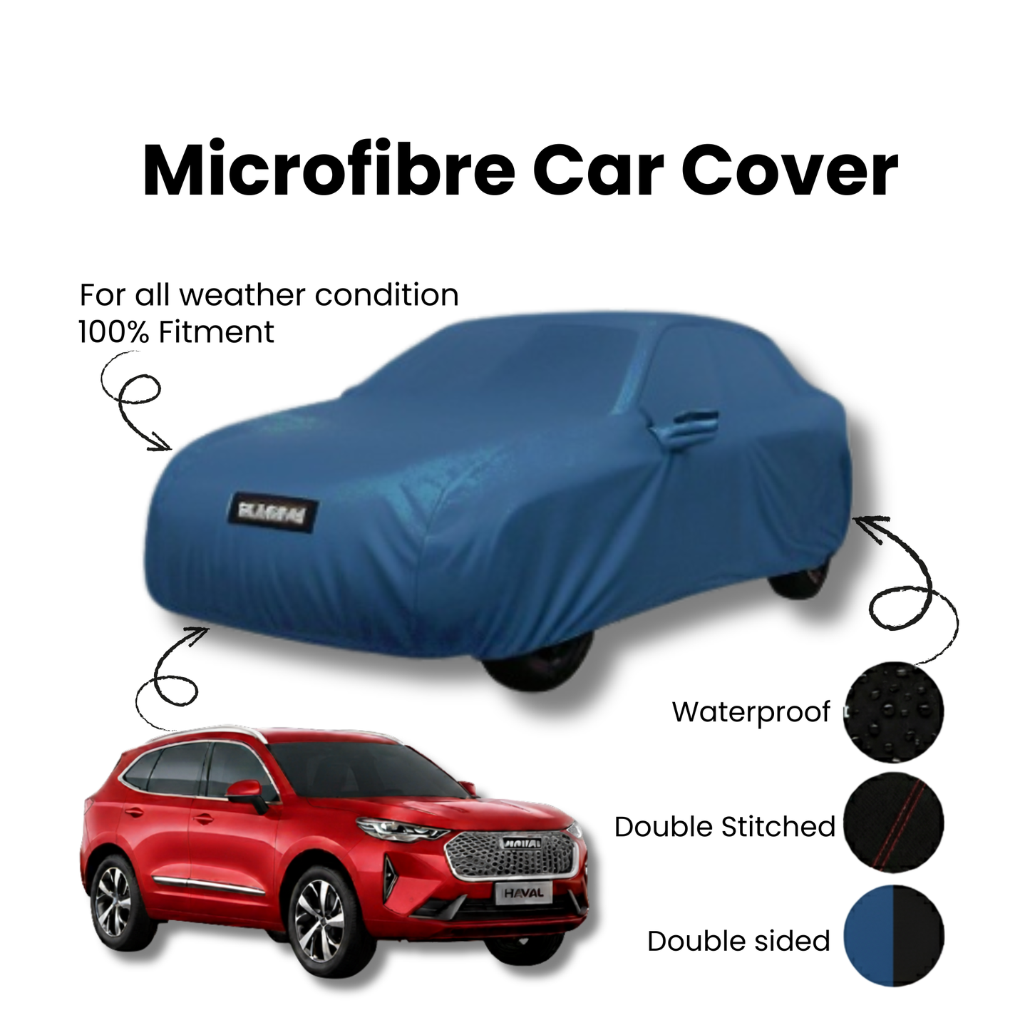 Haval H6 Microfiber Car Top Cover - Model 2021-2025
