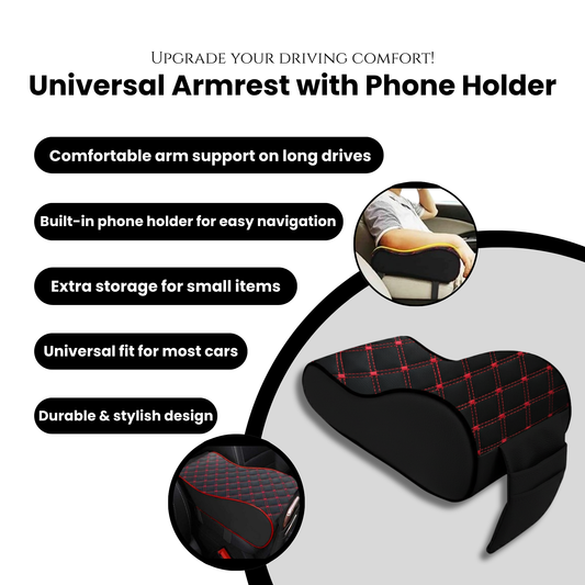 Universal Armrest with Phone Holder