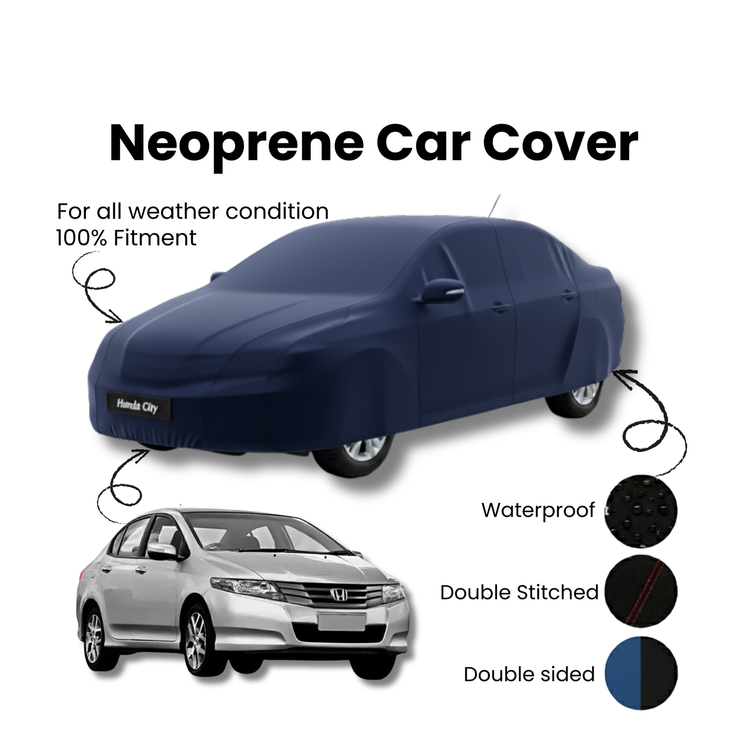 Honda City Neoprene Top Cover - Model 2009-2021