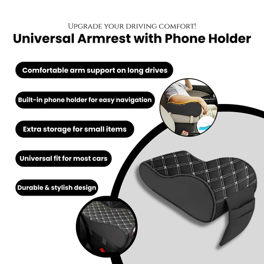 Universal Armrest with Phone Holder