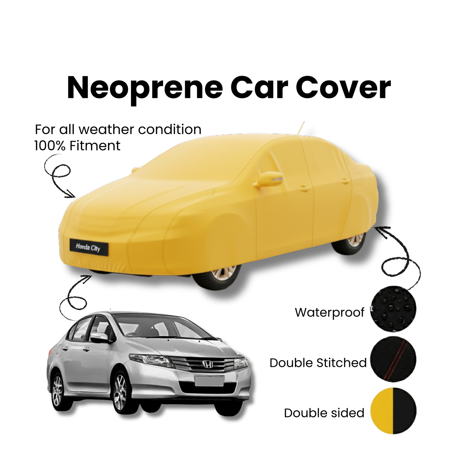 Honda City Neoprene Top Cover - Model 2009-2021