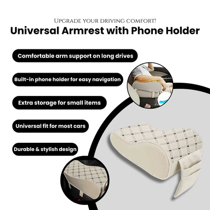 Universal Armrest with Phone Holder
