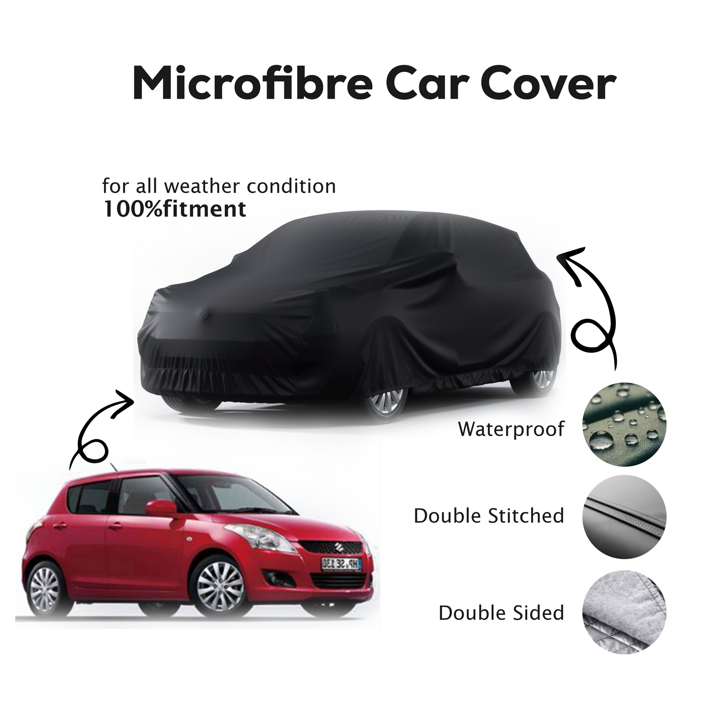 Suzuki Swift Microfibre Top Car Cover  - 2010 - 2017