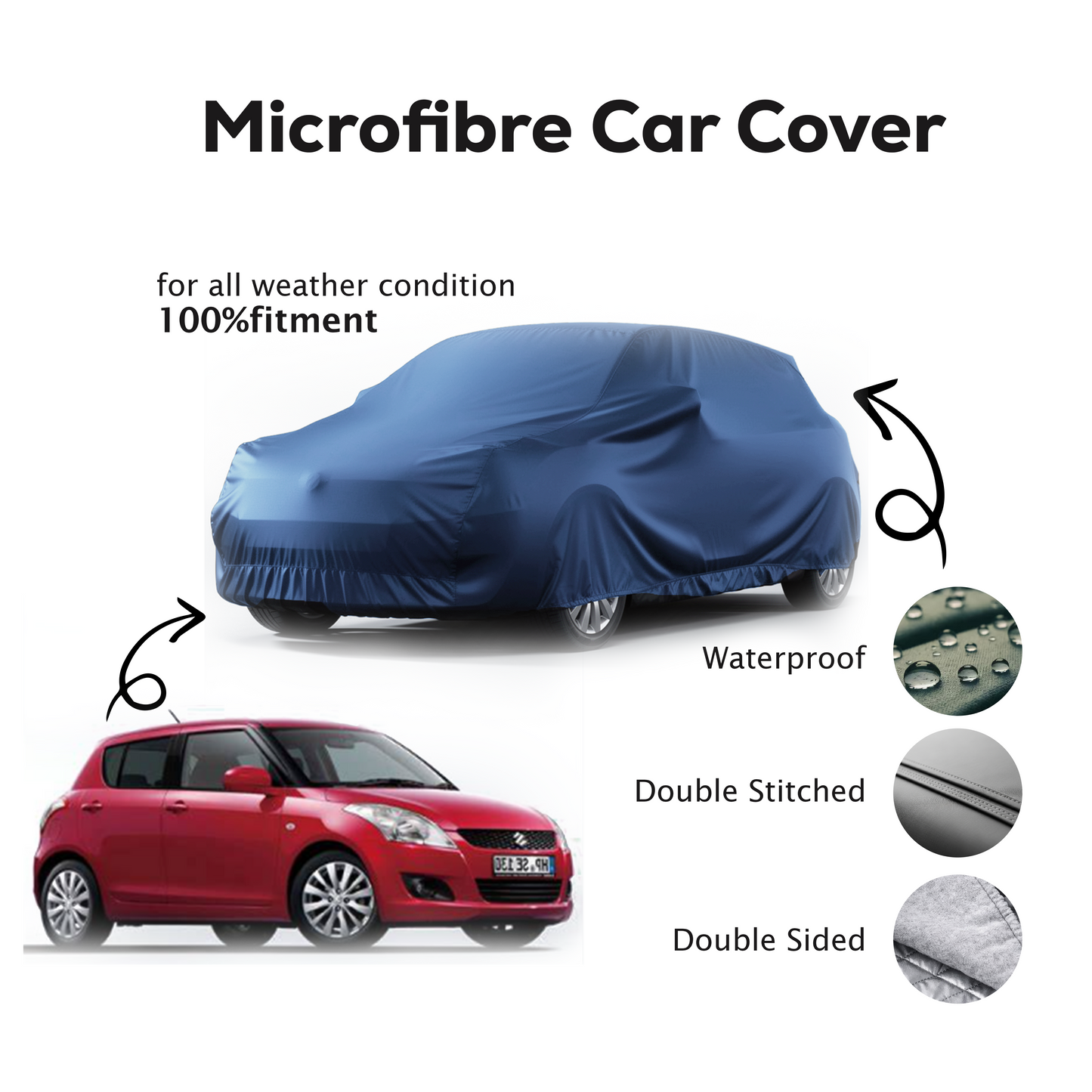 Suzuki Swift Microfibre Top Car Cover  - 2010 - 2017