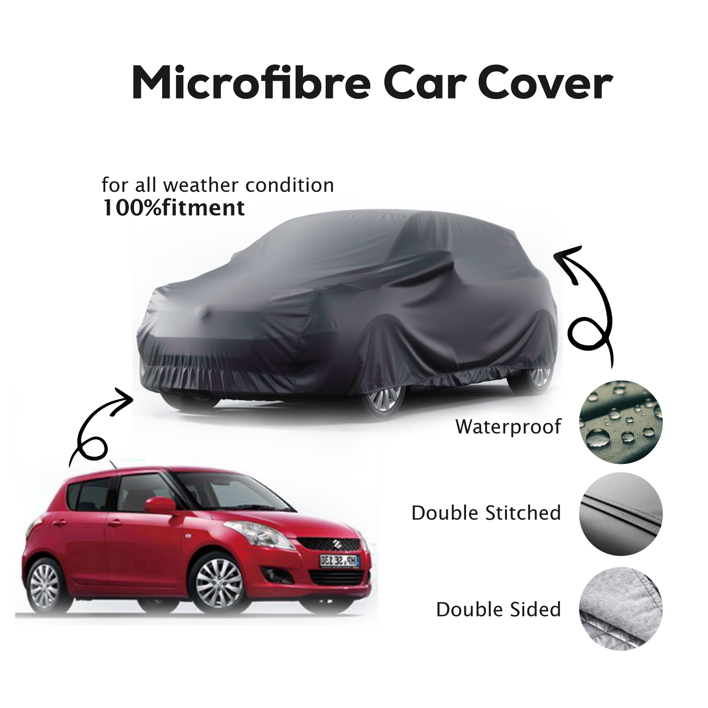 Suzuki Swift Microfibre Top Car Cover  - 2010 - 2017