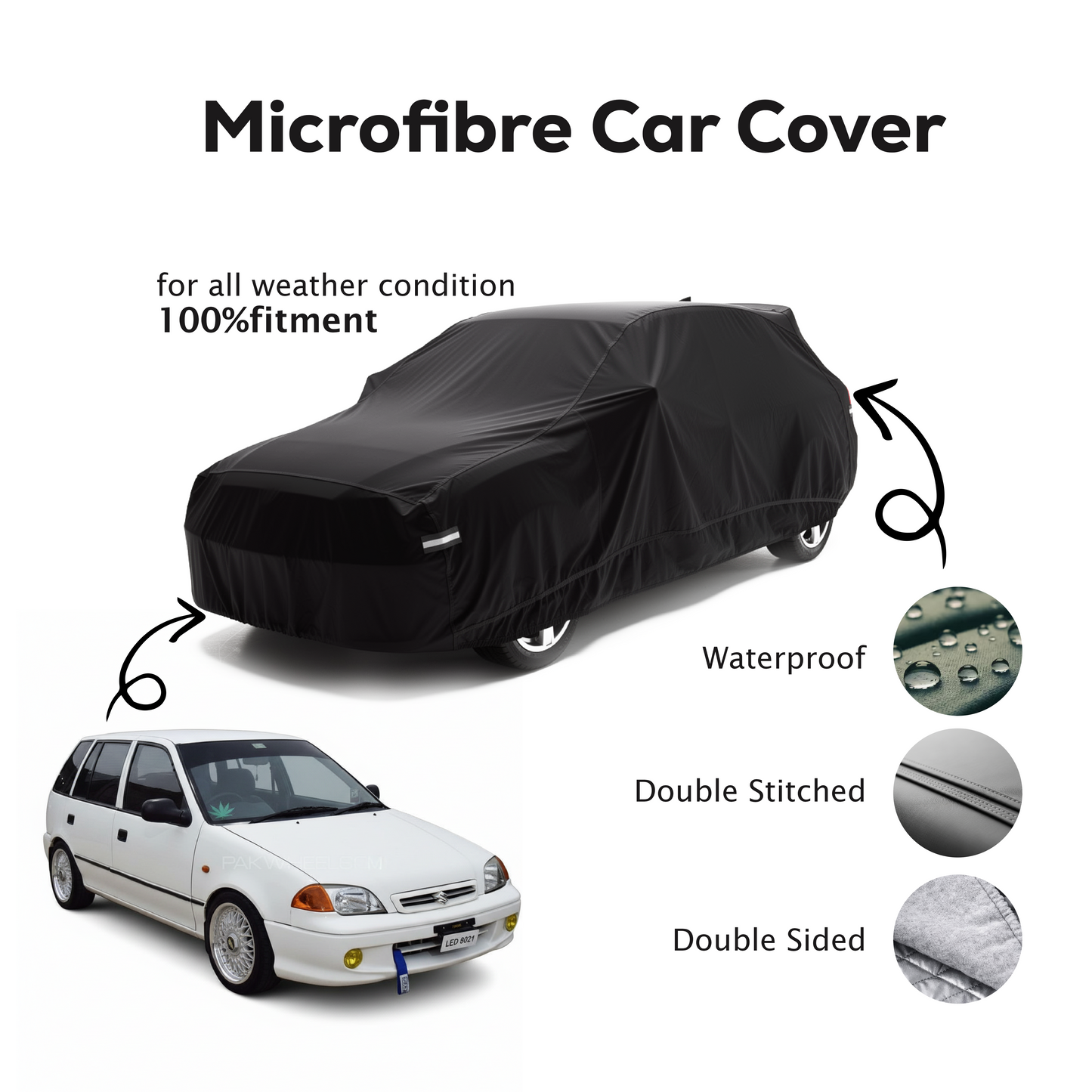 Suzuki Cultus Microfibre Top Car Cover  - 2007 - 2016