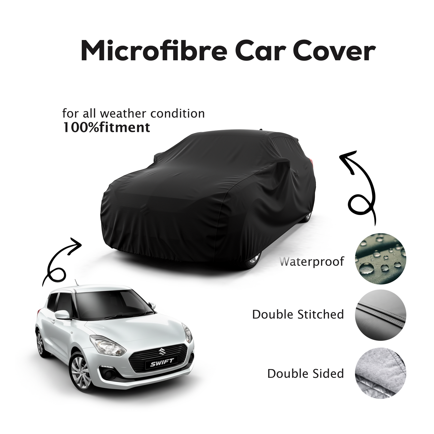 Suzuki Swift Microfibre Top Car Cover  - 2018 - 2022