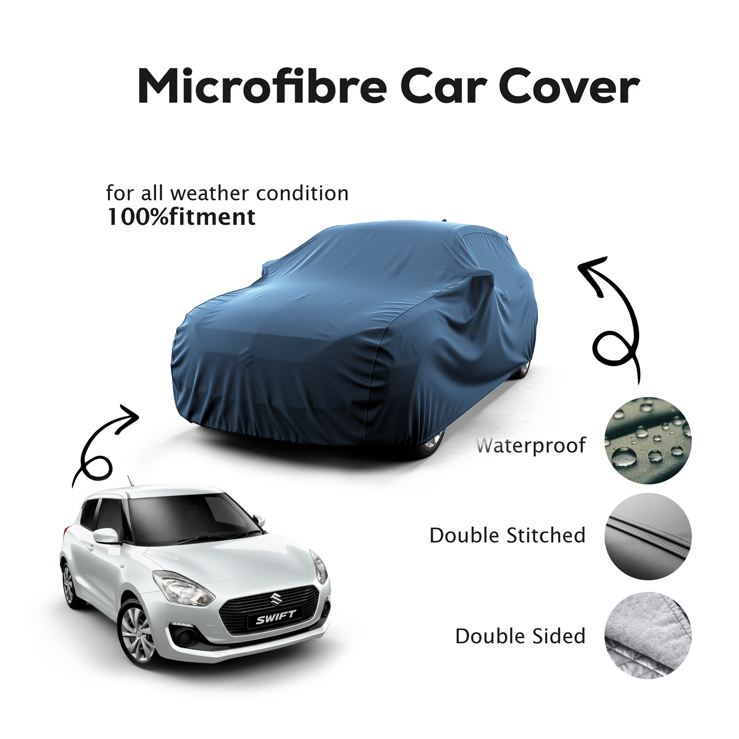 Suzuki Swift Microfibre Top Car Cover  - 2018 - 2022