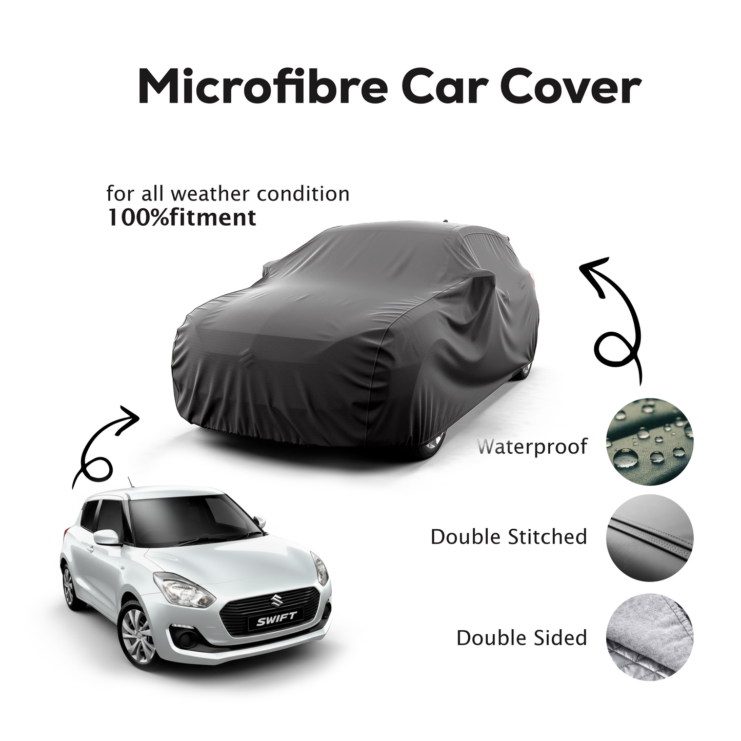 Suzuki Swift Microfibre Top Car Cover  - 2018 - 2022