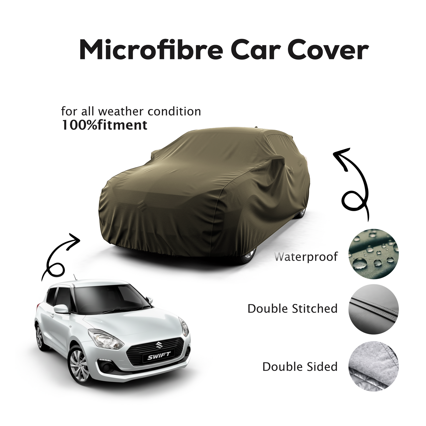 Suzuki Swift Microfibre Top Car Cover  - 2018 - 2022