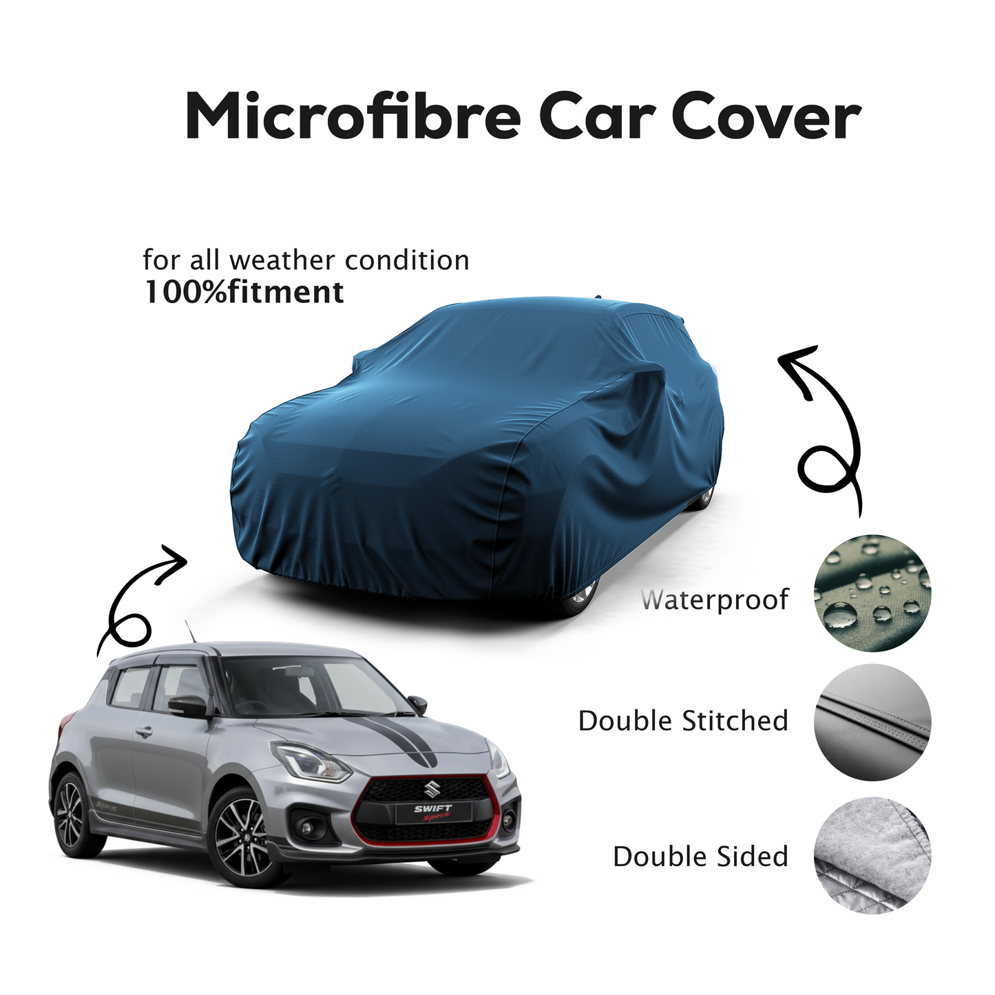 Suzuki Swift Microfibre Top Car Cover  - 2023 - 2026